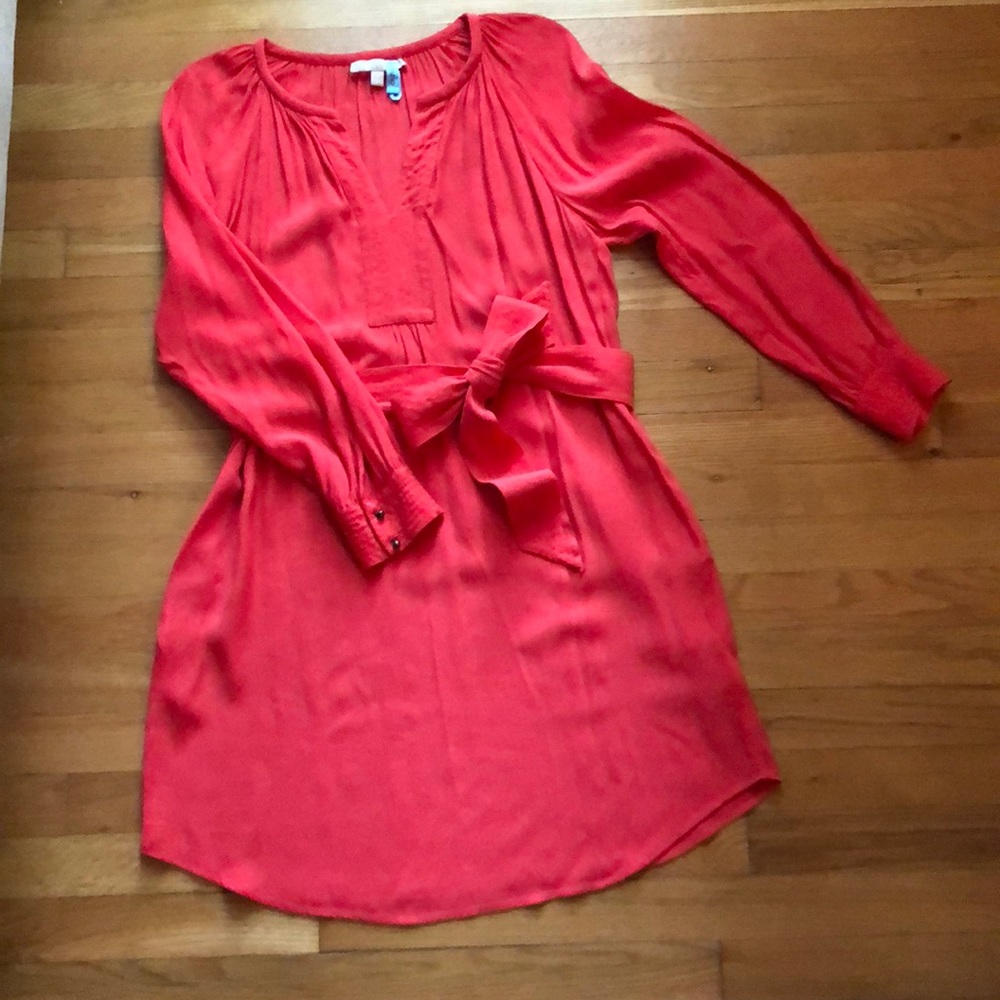 Orange/Coral B Repub Dress - w/ pockets - EUC - 8